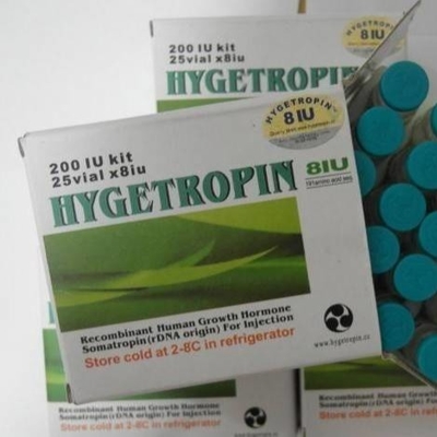 Hyge tropin 200iu HG (Somatropin HG) 25flaconen Etiketten en dozen