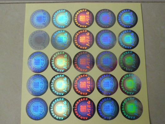 Gepersonaliseerde vorm Security Hologram Sticker Embossing Crafts