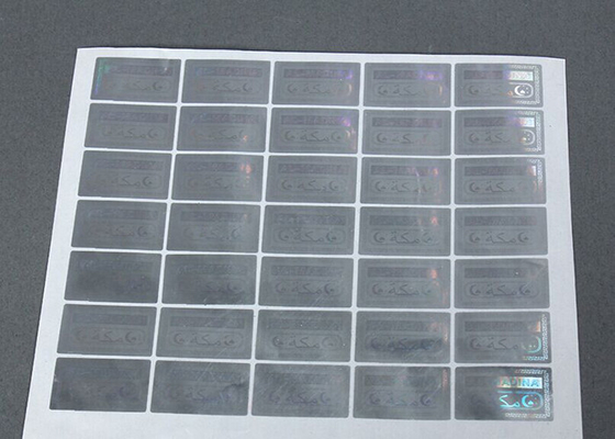 3D Anti Vervalste Sticker/de Zilveren Etiketstickers krassen weg met Veiligheidscode