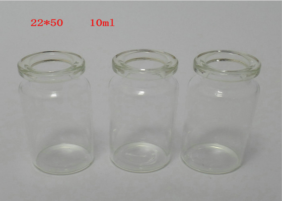 Doorzichtige 10 ml flacon Glazen fles Rubberen stopafdichting voor flaconinjectie