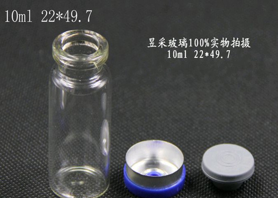 Transparante buisvormige glazen flesjes / kleine glazen flessen voor vloeibare flacon