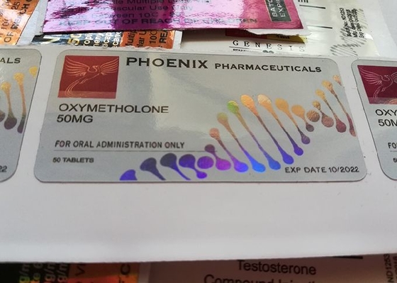 Van de de Injectiedouane van Phoenix Pharmacetical het Flesjeetiketten met Laserhologram Materail