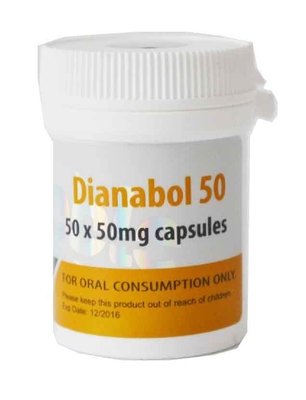 Glanzende afwerking Orals Tablet Aangepaste flaconlabels voor Dianbol witte plastic flessen