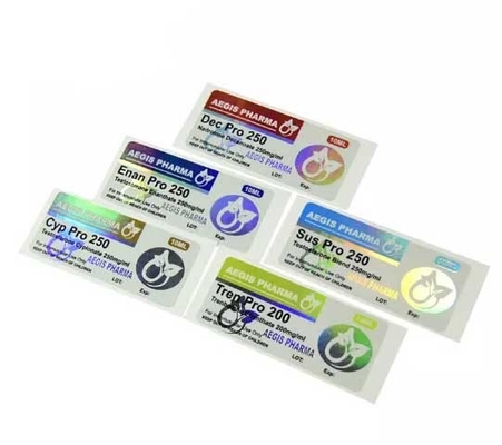 Eco Vriendschappelijke Glanzende Deca 250 10ml Vial Labels