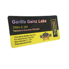 6x3cm Laserpet-folie 10ml Vial Labels With Glossy Varnishing