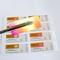 Goud gestempeld logo 10 ml apotheek glazen flaconetiketten voor injectieolie