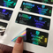 PMS Color Hologram Laser Glass flacon Vial Labels