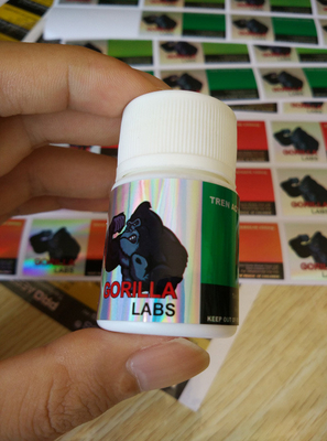 Van de Etikettenfot 15mg van Gorilla Lab Quality Gorilla Capsules Mondelinge de Pillenflessen