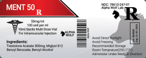 Opschortings100mg/ml Vial Labels For Alpha Wolf Laboratoria