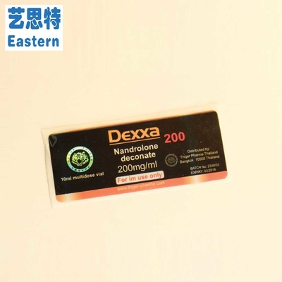 Deca 250 mg farmaceutische injectie medicijnen glazen flacon etiketten 25x60mm laser hologram materiaal