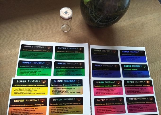 Het Etiketstickers van de hologramlaser met Druk voor het Super Pharma-Flesje van de Glasfles