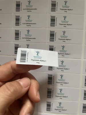 Thymosin Alpha-1 Peptide Kleefmiddel 2 ml Peptide Zelfklevend Fles Etiquette