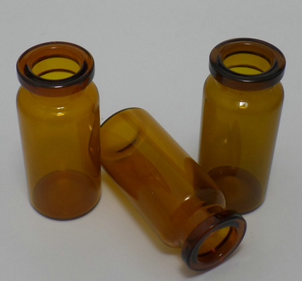 10 ml bruine glazen injectieflacons met deksel en stop