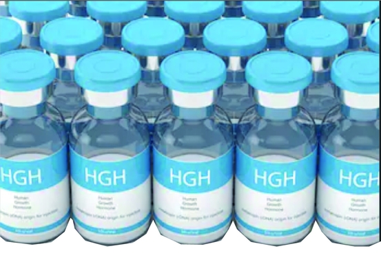 HG groeihormoon flaconflesje-etiketten, medicatie-etiketstickers met wit PVC