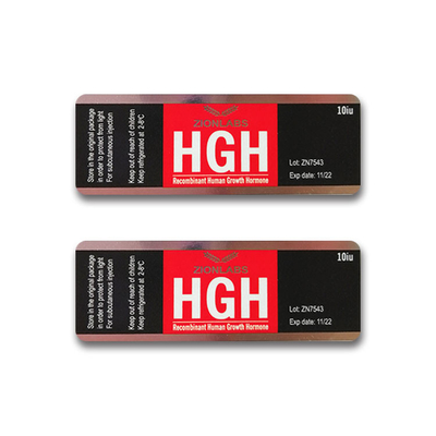 HG Hormoon Hologram 10ml flacon Glazen flaconlabels