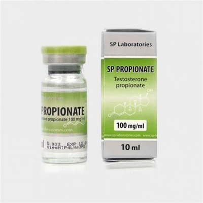 SP Lab-test propionaat 100 mg flaconlabels en dozen van 10 ml