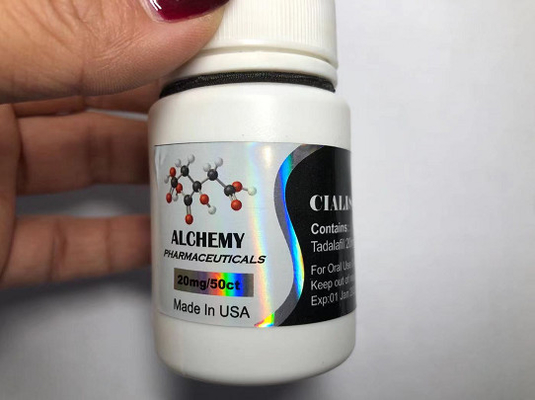 UV-printing 50 mg orale geneesmiddelenetiketten voor flessen