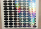 Van het de Ellips 3D Hologram van het douaneembleem Materiaal van de de Stickerpet-folie voor Verpakking
