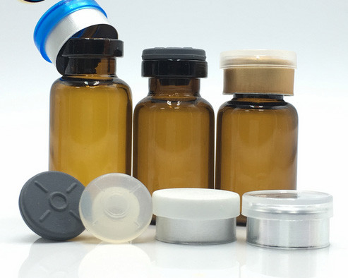 Duidelijk bruin 10 ml glazen flacons Kleine glazen flessen voor injectie vloeibare olie
