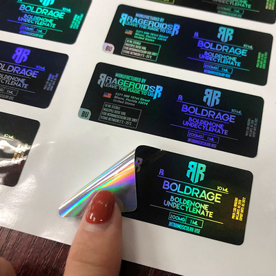 Synthese Farmaceutisch Hologram 10 ml Fles Etiketten Glanse Afwerking Zelfklevende Etiketten