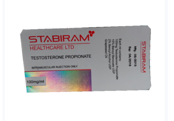 Laboratoriumetiket Vervaardiger Glasflaconetiketten Voor Testosteron Propionaat 10 ml flessenetiketten