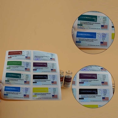 NANO LAB PHARMA Kleine flessenetiketten Druk 10 ml flaconetiketten Voor glazen flacons Custom Design