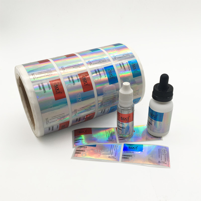 Sterk kleefmiddel 10 ml flacon etiketten PET laserfilm voor apotheek glas flacon etiketten