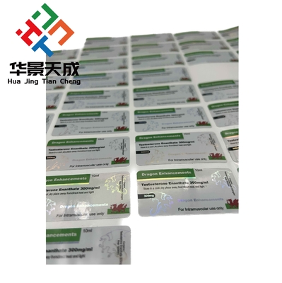2 ml / 5 ml / 15 ml / 20 ml 10 ml flacon Etiketten Laser Custom Hologram glazen flacon etiketten