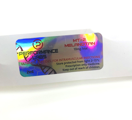 Cyp 250 mg Kleefmiddel Grijpsticker Holografisch Op maat gedrukt etiket 10 ml flacon etiketten