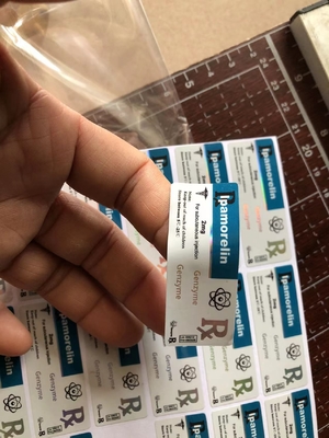 Kleefmiddel Peptide Fles Semaglutide Etiketten 2 ml Op maat gedrukte PEPTIDE Etiketten