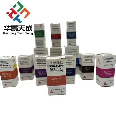 300 g Papierverpakking Farmaceutische glazen flacons Doos Bodybuilding Druk 10 ml Etiketten Dozen