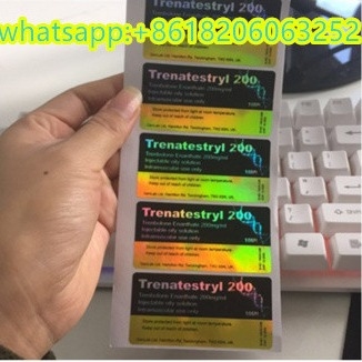 Hologram Laser effect Testos e 250 Injectie Steroïde 10 ml Vial Etiketten