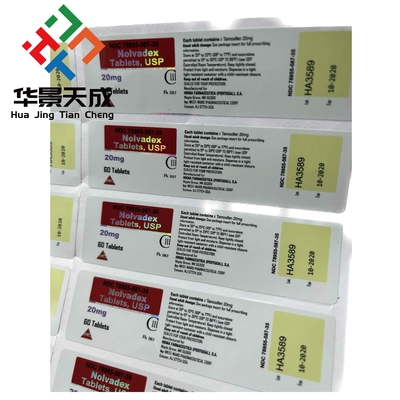 Glanzende/matte afwerking Anavaroxandrolon Pillen Steroïden Pillen Etiketten voor op 10 ml VIAL