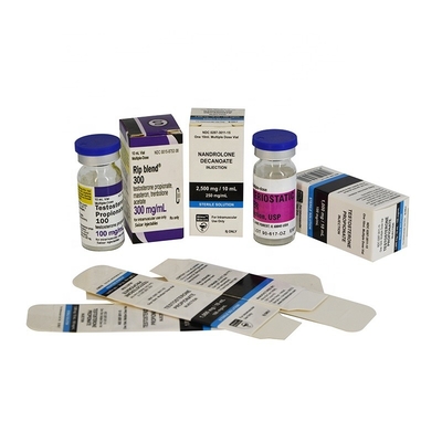 Recyclebare en glanzende kartonnen verpakkingsdoos voor 10 ml injectieflacon voor farmaceutische producten