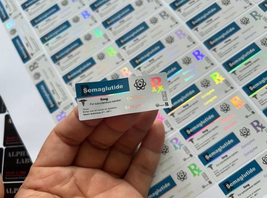CJC1295 Met DAC Kleine flessen Olie injectlabels met lasereffect