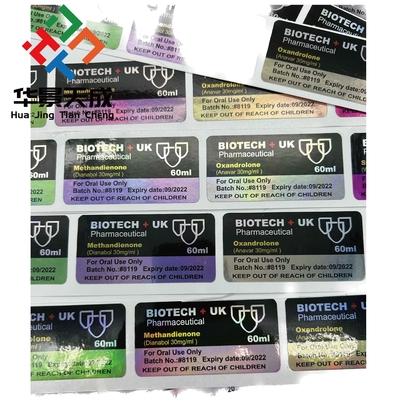 5 mg Metribolon-5 Methyltrienolone Olie Steroïde flacon Etiketten van PAPER/PET/PVC
