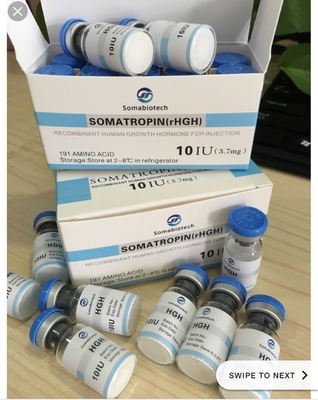 Vierkante vorm PET Plastic 2 ml Steriele injectie Peptide Fles Etiketten Glanzend Afwerking Eco Friendly Voor bpc