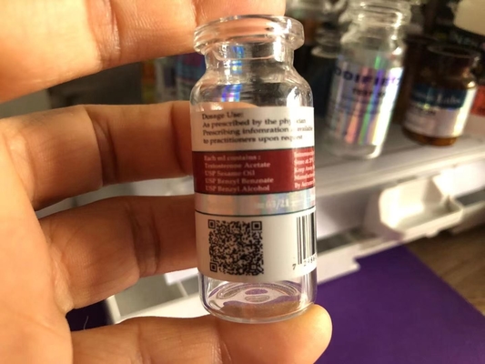 10 ml Holografisch kleefmiddel Steroïde flacon Etiketten voor medicijnen Pillen Minimale bestelling 100 stuks Air verzending vereist