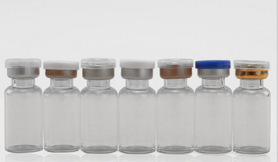 Duidelijke bruine 10 ml glazen flacons met doppen en stopjes voor de steroïden injectie olie