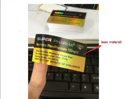 Nieuw ontwerp Hologram Test Cyp 10 ml flacon Etiketten Met Gouden Lijn Etiketten