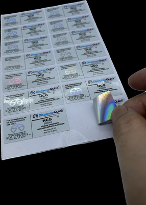 Hcg 50000 Iu Hologram Kleine medicijnflesse Etiketten Aanpasbaar Papier/PET/PVC materiaal