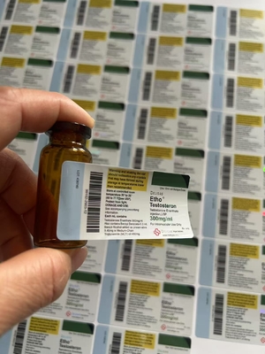 Test E 10 ml flacon kleverige flessen met het aangepaste merk