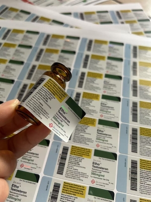 Test E 10 ml flacon kleverige flessen met het aangepaste merk