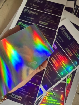 MK600 oraal 60 tabletten Etiketten Hologrammateriaal U VAN ALUMINIUM Zip Lock Bags