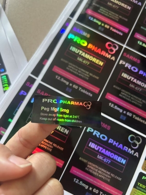 Clomid 50 mg op maat gemaakt plastic fles etiketten, fles etiketten met zwarte achtergrond laser woorden afdrukken