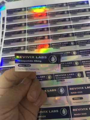 Tirze Patide 10 mg peptide flacon Etiketten voor farmaceutische verpakkingen