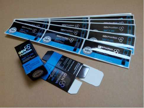 Androl Test 250 PVC waterdichte etiketten voor de 10 ml glazen flacons