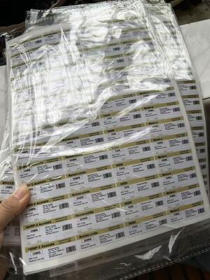 5-amino-1mq 50 mg PVC-materiaal 3 ml peptide flacon Etiketten