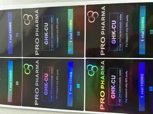 Mots-c 10mg zaketiketten met hologram laser PET