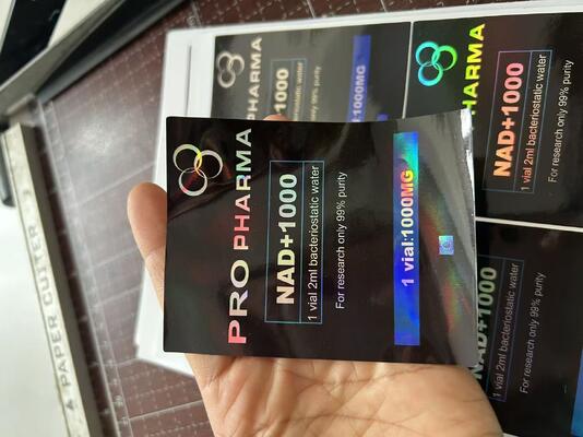 Mots-c 10mg zaketiketten met hologram laser PET